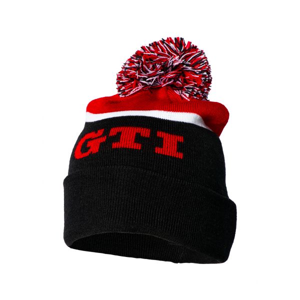 GTI Designer Beanie with Pom Pom 