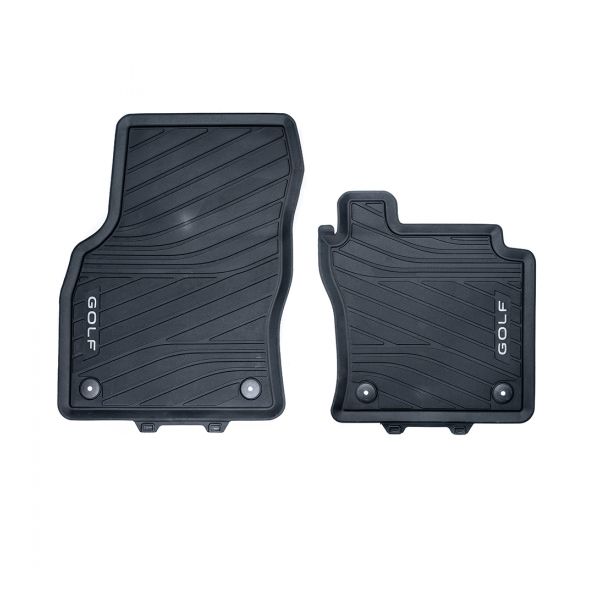 Golf 8 All-Weather Mat - Front (Titanium, Black) 1