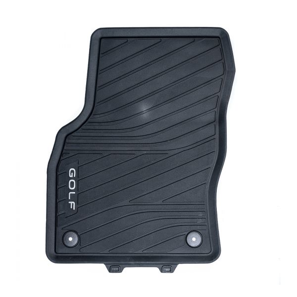 Golf 8 All-Weather Mat - Front (Titanium, Black) 4