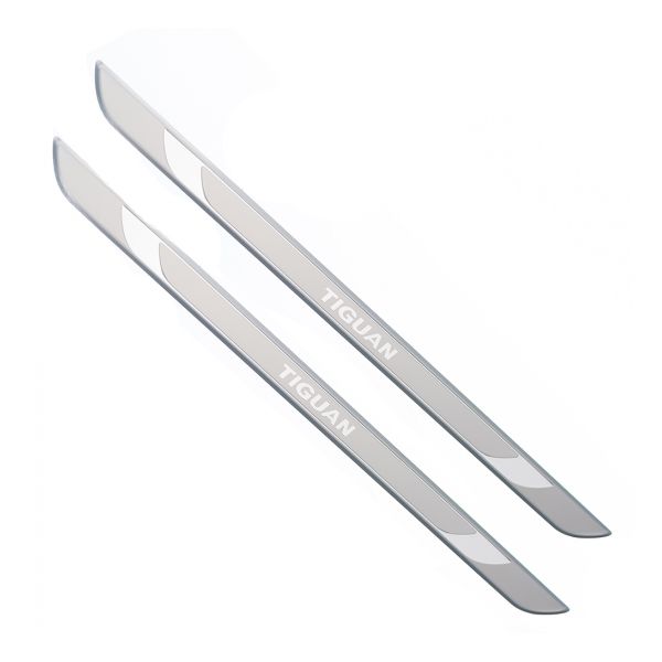 Tiguan Allspace Door Strip - Front Doors (Aluminium with Lettering)