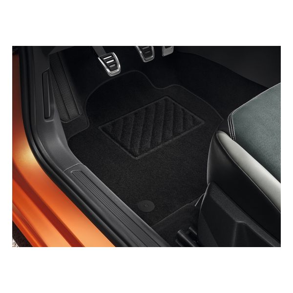 Taigo Textile Floor Mats - Front & Rear "Plus" (Black)