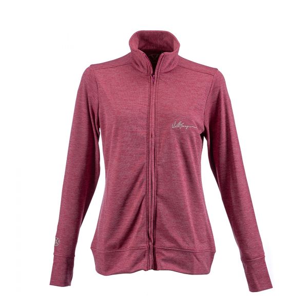 Ladies VW Script Tech Top Full Zip Hero