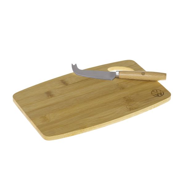 VW Bamboo Cheese Board Set Hero