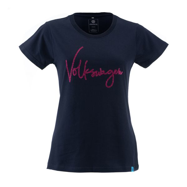 Ladies VW Autograph T (Navy) Hero