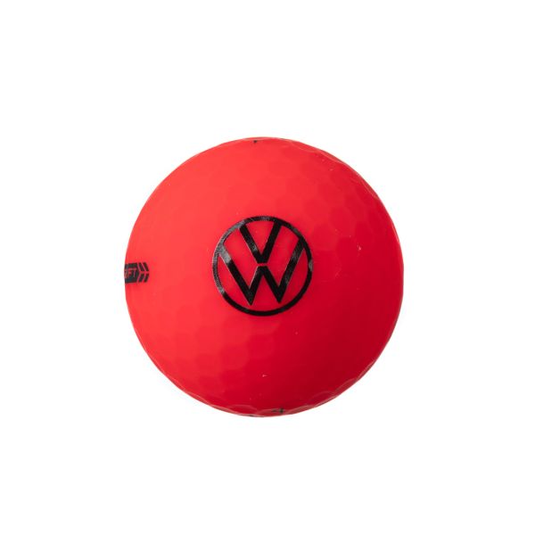 VW Callaway Supersoft Golf Ball Red (3 Balls) Ball Logo
