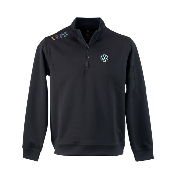 Unisex VIVO Tech Top 1/4 Zip (Black) Zip