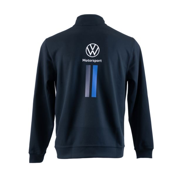 Unisex Motorsport Tech Top Full Zip (Navy) Back