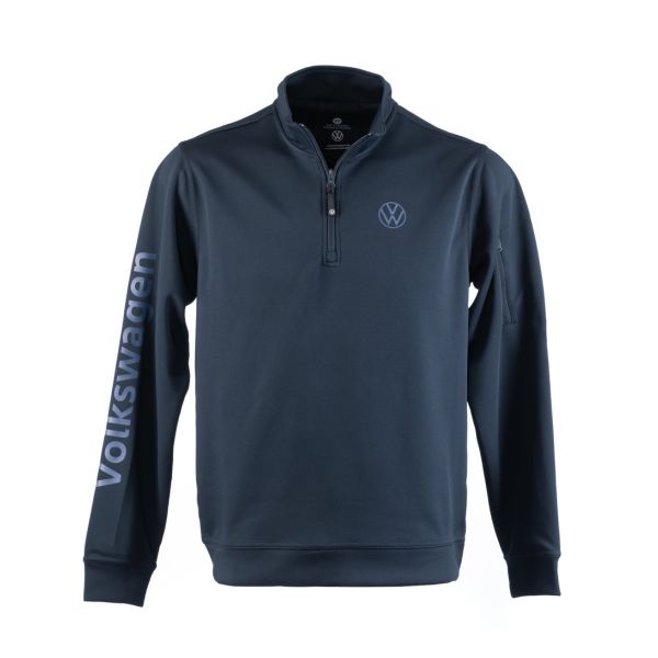 Unisex Volkswagen Tech Top 1/4 Zip (Navy) Hero
