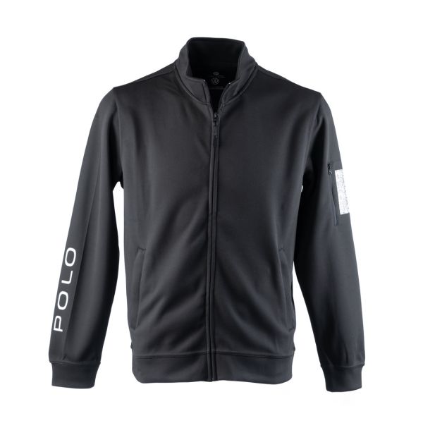 Unisex POLO Tech Top Full Zip (Black) Hero