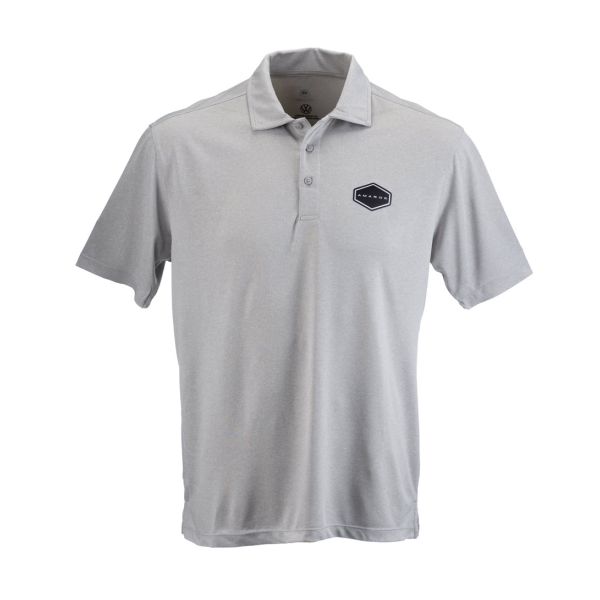 Mens Amarok Polo (Grey Melange) Hero