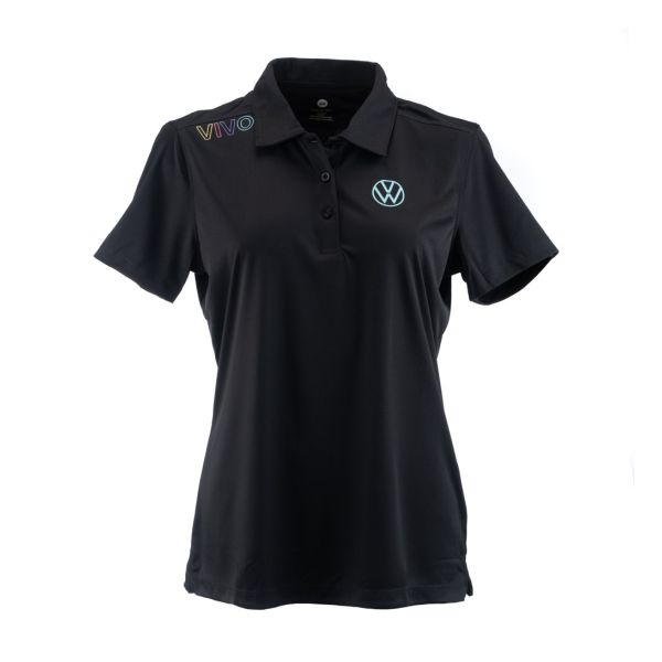 Ladies VIVO Polo (Black) Hero