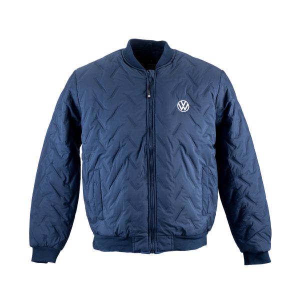 Mens VW Winter Bomber Jacket (Navy) Front
