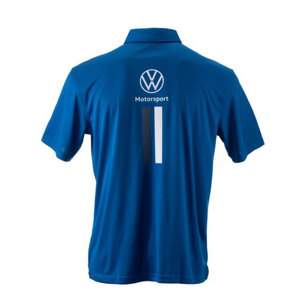 Mens VW Motorsport Polo (Royal Blue) Back