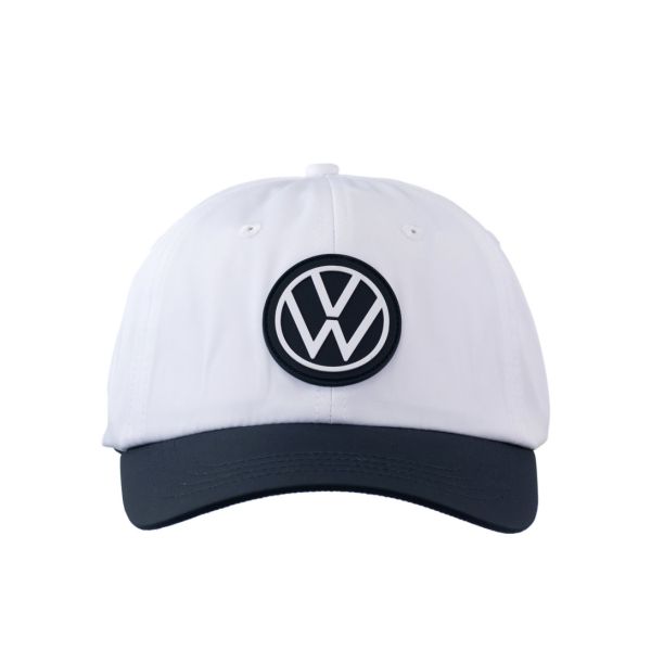 VW All Day Cap v5 (White / Navy) Front