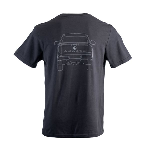Unisex Amarok Blueprint T (Charcoal) Back