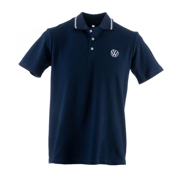 Mens VW Cotton Polo (Navy) Primary
