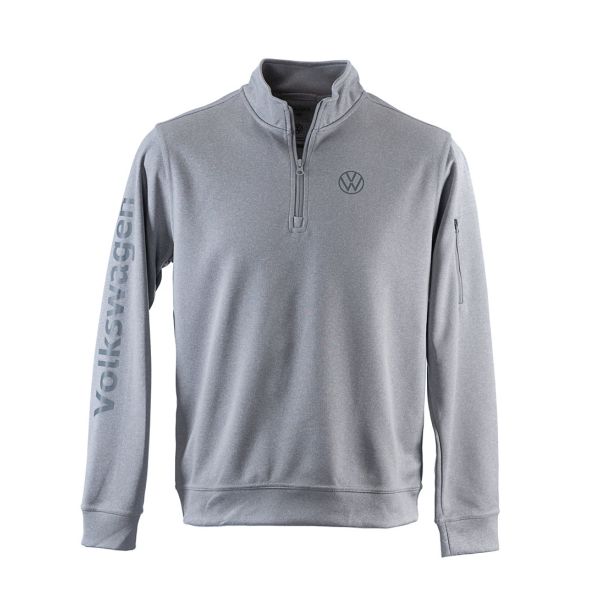 Unisex Volkswagen Tech Top 1/4 Zip (Grey) Primary