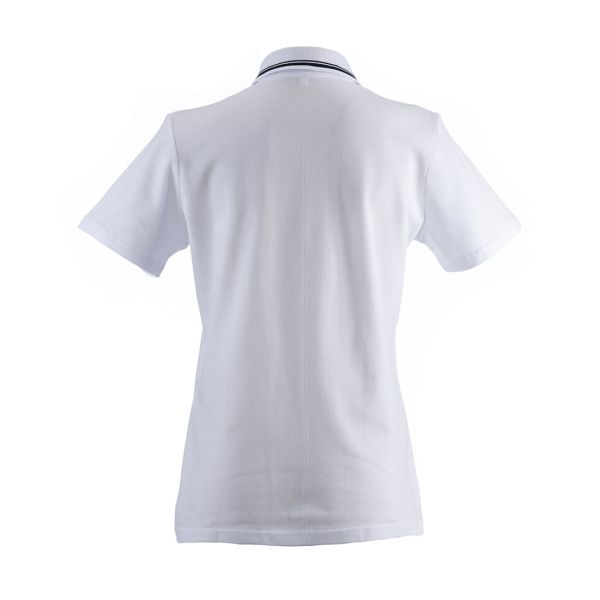 Ladies VW Cotton Polo (White) Back