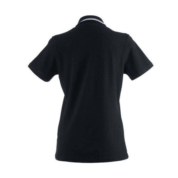 Ladies VW Cotton Polo (Black) Back