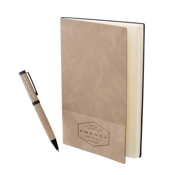 Amarok Destination Notebook and Pen Set Angle