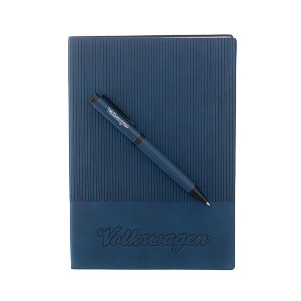 VW Script Notebook and Pen Set (Navy) Primary