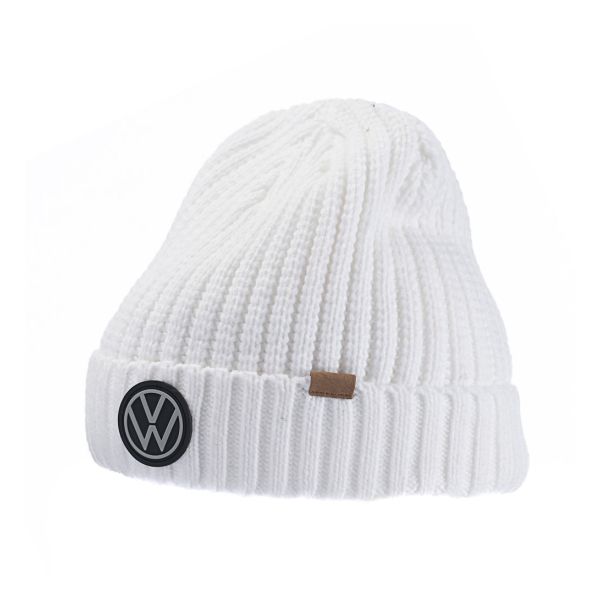 VW Logo Beanie (White) Angle