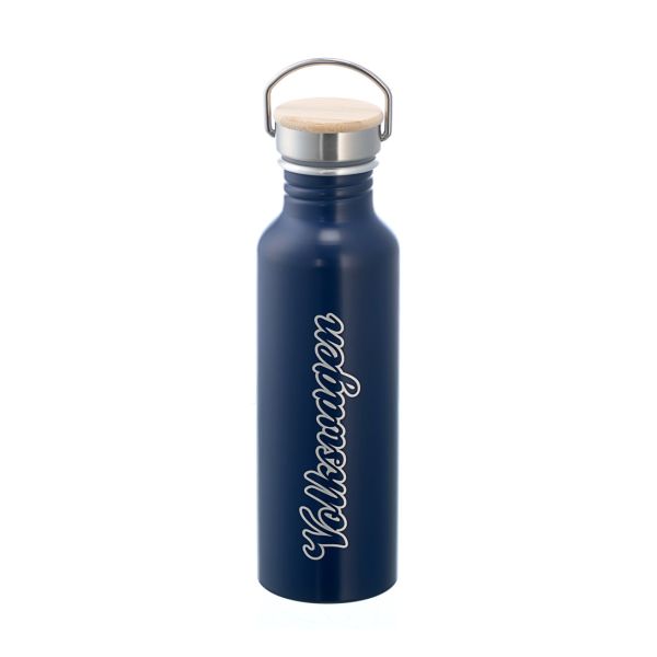 VW Script Aluminium Water Bottle Front
