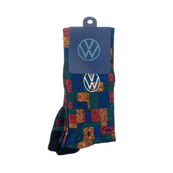 VW 75 Years Crew Socks Folded Pack
