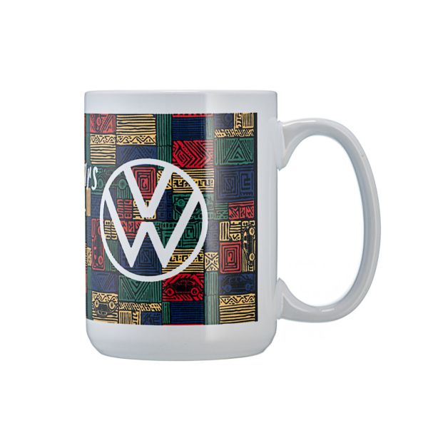 VW 75 Years Coffee Mug Front VW Logo