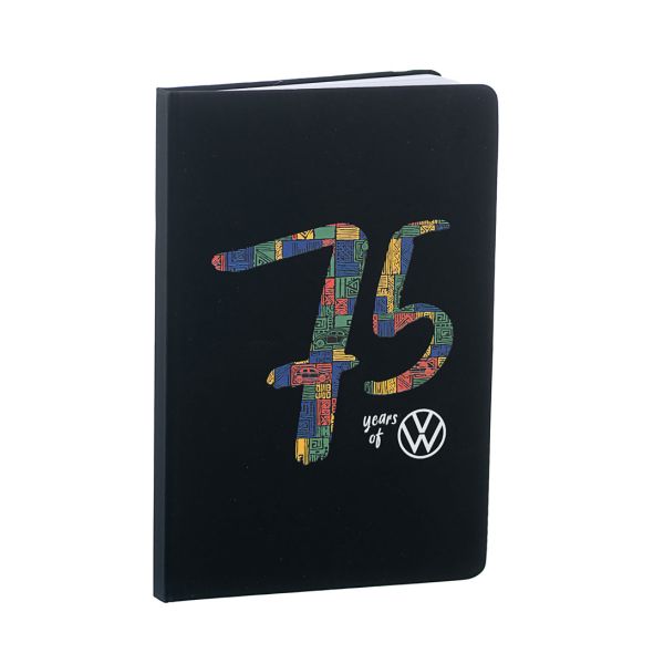 VW 75 Years Notebook Angle