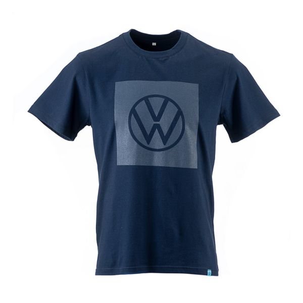 VW Mens Block Logo T (Navy) Primary