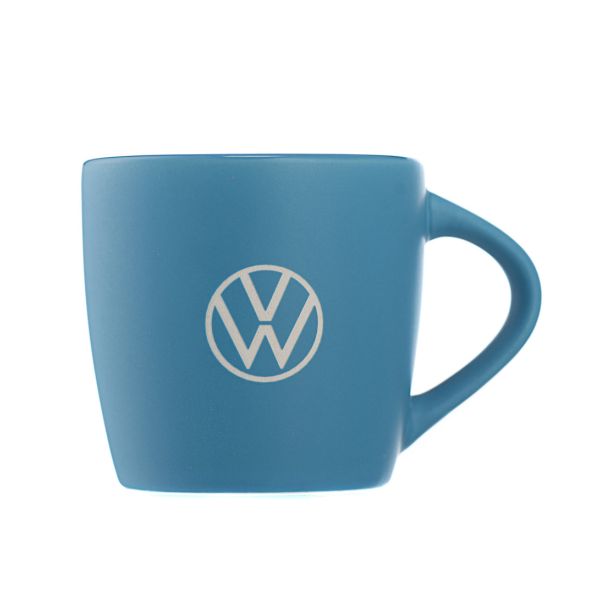 VW Logo Coffee Mug - Light Blue Front