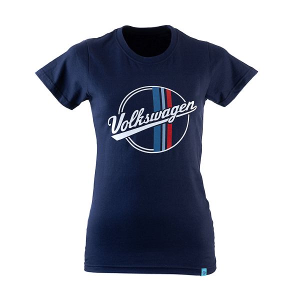 Ladies VW Vintage T (Navy) Primary